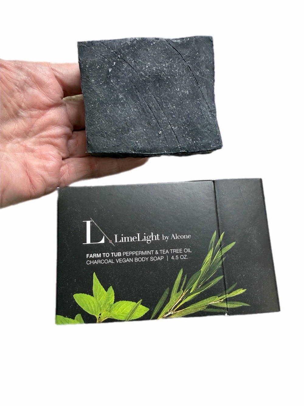 LimeLight Charcoal Vegan Body Soap - Black New
